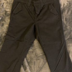 Torrid BLACK TWILL MILITARY CROP PANT